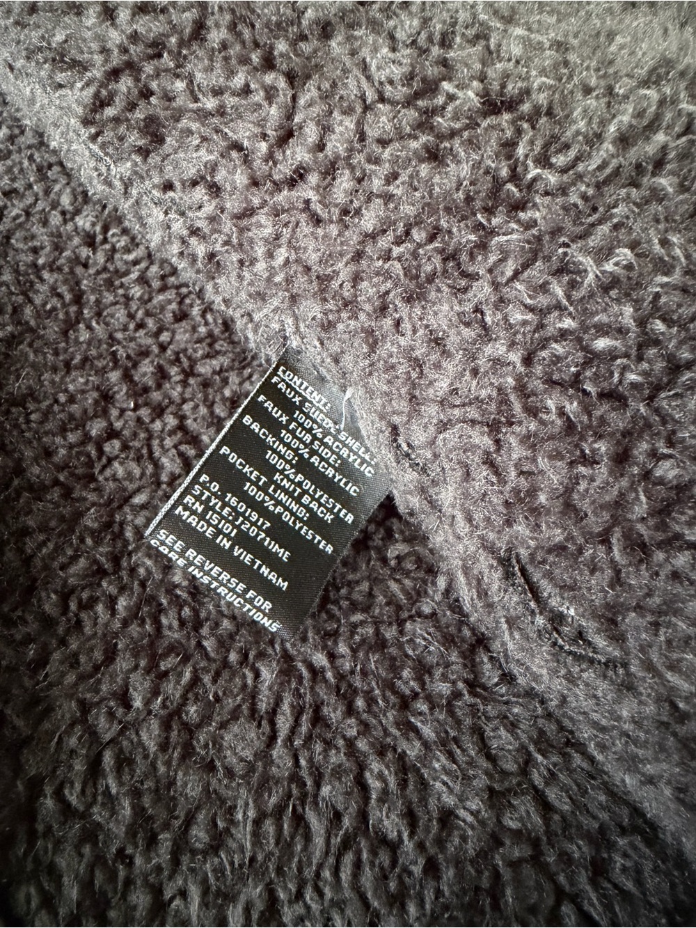 Jones New York Faux Shearling Jacket XL Brown Teddy Coat Minimal Luxe - Picture 5 of 12